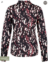 Load image into Gallery viewer, TAIFUN&lt;BR&gt;
Fitted Shirt Blouse With Print&lt;BR&gt;
Multi&lt;BR&gt;
