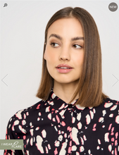 Load image into Gallery viewer, TAIFUN&lt;BR&gt;
Fitted Shirt Blouse With Print&lt;BR&gt;
Multi&lt;BR&gt;
