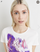 Load image into Gallery viewer, TAIFUN&lt;BR&gt;
T-Shirt with Print and Sequins&lt;BR&gt;
White&lt;BR&gt;
