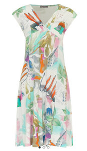 DOLCEZZA<BR>
'Happy with Spring' Jersey Dress<BR>
Floral<BR>