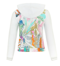 Load image into Gallery viewer, DOLCEZZA&lt;BR&gt;
Jersey Jacket with Hood&lt;BR&gt;
Floral&lt;BR&gt;

