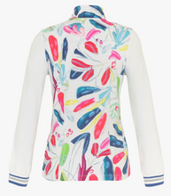 Load image into Gallery viewer, DOLCEZZA&lt;BR&gt;
Tropical Trace Zip Jersey Jacket&lt;BR&gt;
Multi&lt;BR&gt;
