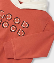 Load image into Gallery viewer, MAYORAL&lt;BR&gt;
Embroidered Pullover with Hood&lt;BR&gt;
Orange Chili&lt;BR&gt;
