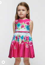Load image into Gallery viewer, MAYORAL&lt;BR&gt;
Poplin Belted Dress&lt;BR&gt;
Pink&lt;BR&gt;
