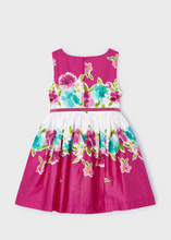 Load image into Gallery viewer, MAYORAL&lt;BR&gt;
Poplin Belted Dress&lt;BR&gt;
Pink&lt;BR&gt;
