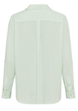 Load image into Gallery viewer, OLSEN&lt;BR&gt;
Long Sleeve Stripe Shirt&lt;BR&gt;
Mint&lt;BR&gt;
