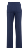 Load image into Gallery viewer, OLSEN&lt;BR&gt;
Lisa Fit Straight Leg Jersey Knit Trousers&lt;BR&gt;
Navy&lt;BR&gt;
