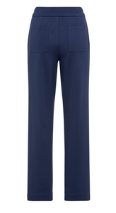 OLSEN<BR>
Lisa Fit Straight Leg Jersey Knit Trousers<BR>
Navy<BR>