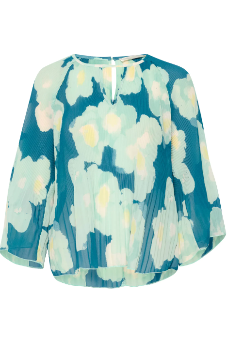 INWEAR<BR>
Hendra Blouse<BR>
Green<BR>