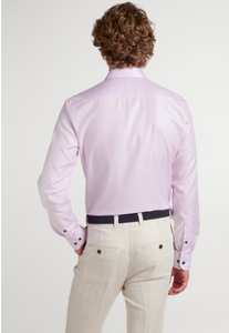 ETERNA<BR>
Long Sleeved Cotton Shirt<BR>
Pink<BR>