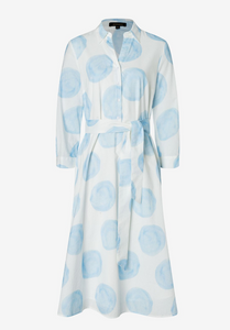 MORE AND MORE<BR>
Dot Dress<BR>
Blue/White<BR>