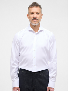 ETERNA<BR>
Long Sleeve Cotton Shirt<BR>
00 White<BR>