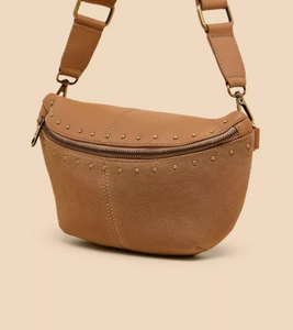 WHITE STUFF<BR>
Sebby Leather Bag<BR>
Tan<BR>