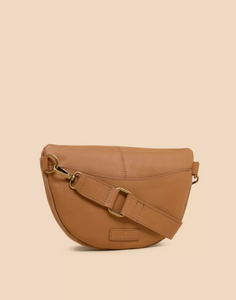 WHITE STUFF<BR>
Sebby Leather Bag<BR>
Tan<BR>