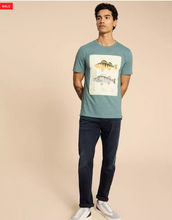 Load image into Gallery viewer, WHITE STUFF&lt;BR&gt;
Fish Diagram Graphic T-Shirt&lt;BR&gt;
Blue&lt;BR&gt;
