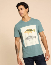 Load image into Gallery viewer, WHITE STUFF&lt;BR&gt;
Fish Diagram Graphic T-Shirt&lt;BR&gt;
Blue&lt;BR&gt;
