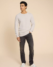 Load image into Gallery viewer, WHITE STUFF&lt;BR&gt;
Attadale Crew Neck Knit&lt;BR&gt;
Grey, Light Blue&lt;BR&gt;
