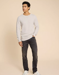 WHITE STUFF<BR>
Attadale Crew Neck Knit<BR>
Grey<BR>