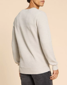 WHITE STUFF<BR>
Attadale Crew Neck Knit<BR>
Grey, Light Blue<BR>