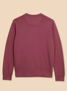 WHITE STUFF<BR>
Crew Neck Sweat<BR>
Plum<BR>