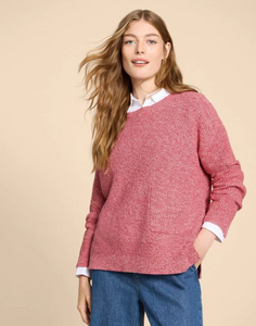 WHITE STUFF<BR>
Northbank Jumper<BR>
Pink<BR>