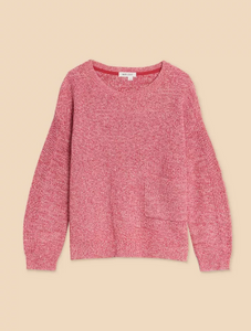 WHITE STUFF<BR>
Northbank Jumper<BR>
Pink<BR>