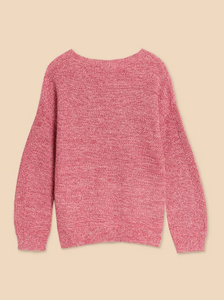 WHITE STUFF<BR>
Northbank Jumper<BR>
Pink<BR>