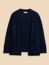 Load image into Gallery viewer, WHITE STUFF&lt;BR&gt;
Tula Cardigan&lt;BR&gt;
Navy/Green&lt;BR&gt;
