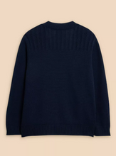 Load image into Gallery viewer, WHITE STUFF&lt;BR&gt;
Tula Cardigan&lt;BR&gt;
Navy/Green&lt;BR&gt;
