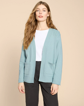Load image into Gallery viewer, WHITE STUFF&lt;BR&gt;
Tula Cardigan&lt;BR&gt;
Navy/Green&lt;BR&gt;
