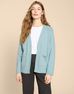 WHITE STUFF<BR>
Tula Cardigan<BR>
Navy/Green<BR>