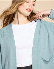 Load image into Gallery viewer, WHITE STUFF&lt;BR&gt;
Tula Cardigan&lt;BR&gt;
Navy/Green&lt;BR&gt;
