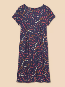 WHITE STUFF<BR>
Tallie Jersrey Dress<BR>
Navy<BR>