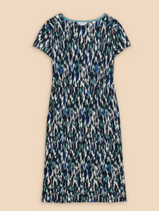 WHITE STUFF<BR>
Tallie Jersrey Dress<BR>
Navy<BR>