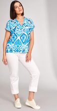 Load image into Gallery viewer, PERUZZI&lt;BR&gt;
Print Linen Top&lt;BR&gt;
67&lt;BR&gt;
