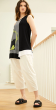 Load image into Gallery viewer, PERUZZI&lt;BR&gt;
Slouch Trousers&lt;BR&gt;
Black/Cream&lt;BR&gt;
