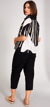 Load image into Gallery viewer, PERUZZI&lt;BR&gt;
Slouch Trousers&lt;BR&gt;
Black/Cream&lt;BR&gt;
