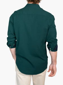 KOY CLOTHING<BR>
Haraka Long Sleeve Shirt<BR>
Green<BR>