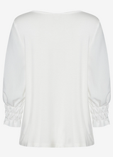 Load image into Gallery viewer, MORE AND MORE&lt;BR&gt;
Feminine Blouse In Spring Collection&lt;BR&gt;
Cream&lt;BR&gt;

