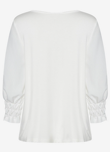 MORE AND MORE<BR>
Feminine Blouse In Spring Collection<BR>
Cream<BR>