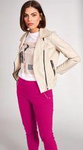 Load image into Gallery viewer, PERUZZI&lt;BR&gt;
Zip Trousers&lt;BR&gt;
Grey/Pink&lt;BR&gt;
