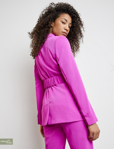 TAIFUN<BR>
Stretch Blazer with A Tie Around Belt<BR>
342/Pink<BR>