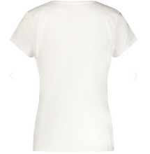 Load image into Gallery viewer, TAIFUN&lt;BR&gt;
Decorative Front Print T-Shirt&lt;BR&gt;
White&lt;BR&gt;
