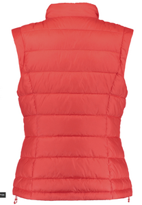 GERRY WEBER<BR>
Quilted Vest with Stand Up Collar<BR>
Hisbiscus<BR>