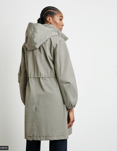 Load image into Gallery viewer, GERRY WEBER&lt;BR&gt;
Long Outdoor Jacket with Waist Drawstring&lt;BR&gt;
Reed Green&lt;BR&gt;
