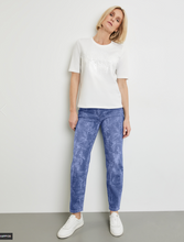Load image into Gallery viewer, GERRY WEBER&lt;BR&gt;
Soft T-shirt with a Sequin Trim&lt;BR&gt;
Cream&lt;BR&gt;
