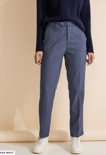 Load image into Gallery viewer, STREET ONE&lt;BR&gt;
Casual Fit Chinohose Trousers&lt;BR&gt;
Blue&lt;BR&gt;
