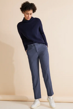 Load image into Gallery viewer, STREET ONE&lt;BR&gt;
Casual Fit Chinohose Trousers&lt;BR&gt;
Blue&lt;BR&gt;

