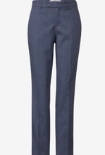 Load image into Gallery viewer, STREET ONE&lt;BR&gt;
Casual Fit Chinohose Trousers&lt;BR&gt;
Blue&lt;BR&gt;
