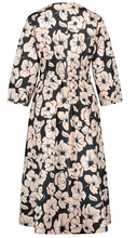 Load image into Gallery viewer, GERRY WEBER&lt;BR&gt;
A Line Dress with Waist Band&lt;BR&gt;
Black/Cream&lt;BR&gt;
